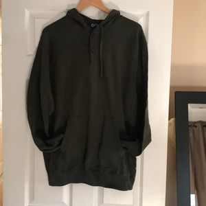 Chaps  green hoodie sweater. 100% cotton
